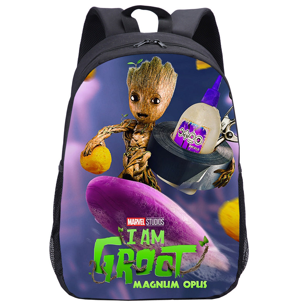 I Am Groot  Backpack School Notebook Bag