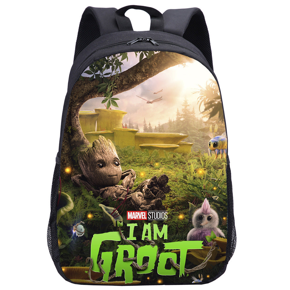 I Am Groot  Backpack School Notebook Bag