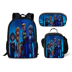 ScoobyDoo Schoolbag Backpack Lunch Bag Pencil Case 3pcs Set Gift for Kids Students