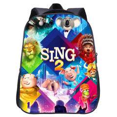 Sing 2 Backpack School Sports Bag for Kids Boy Girl