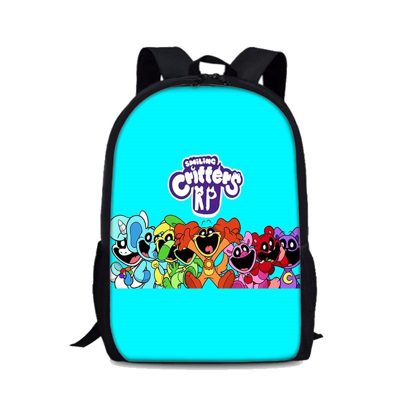 Smiling Critters Backpack School Sports Bag for Kids Boy Girl