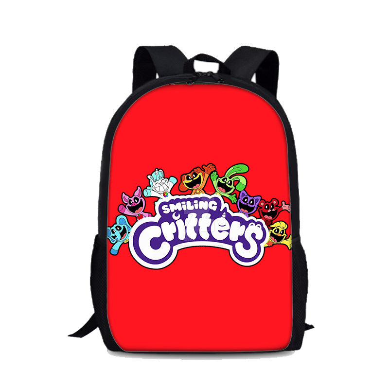 Smiling Critters Backpack School Sports Bag for Kids Boy Girl