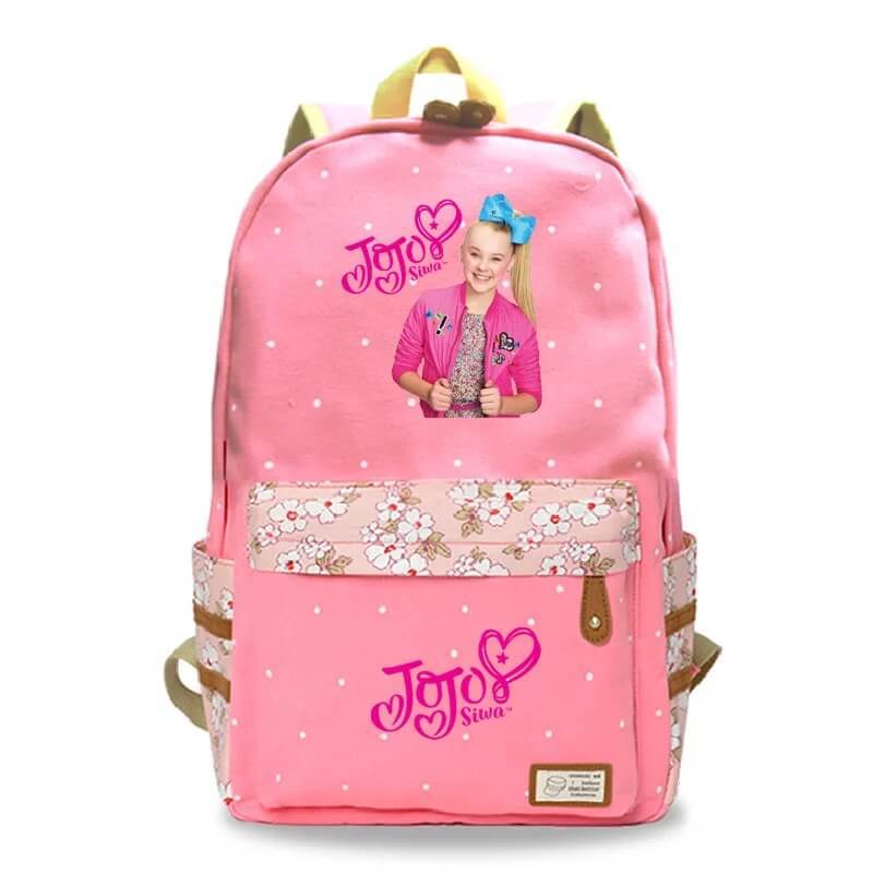 Superstar JoJo Siwa Fashion Canvas Travel Backpack School Bag