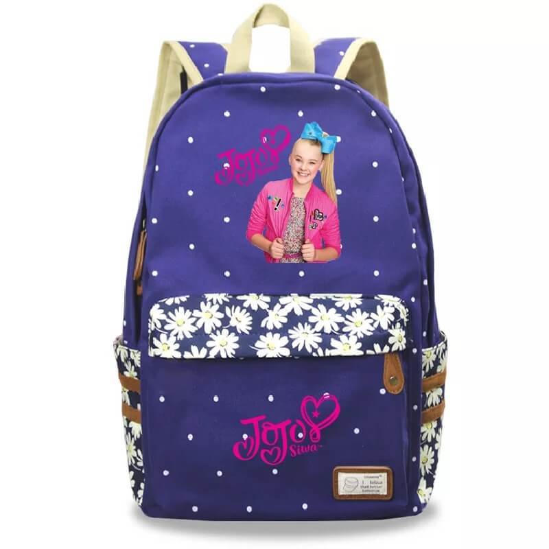 Superstar JoJo Siwa Fashion Canvas Travel Backpack School Bag