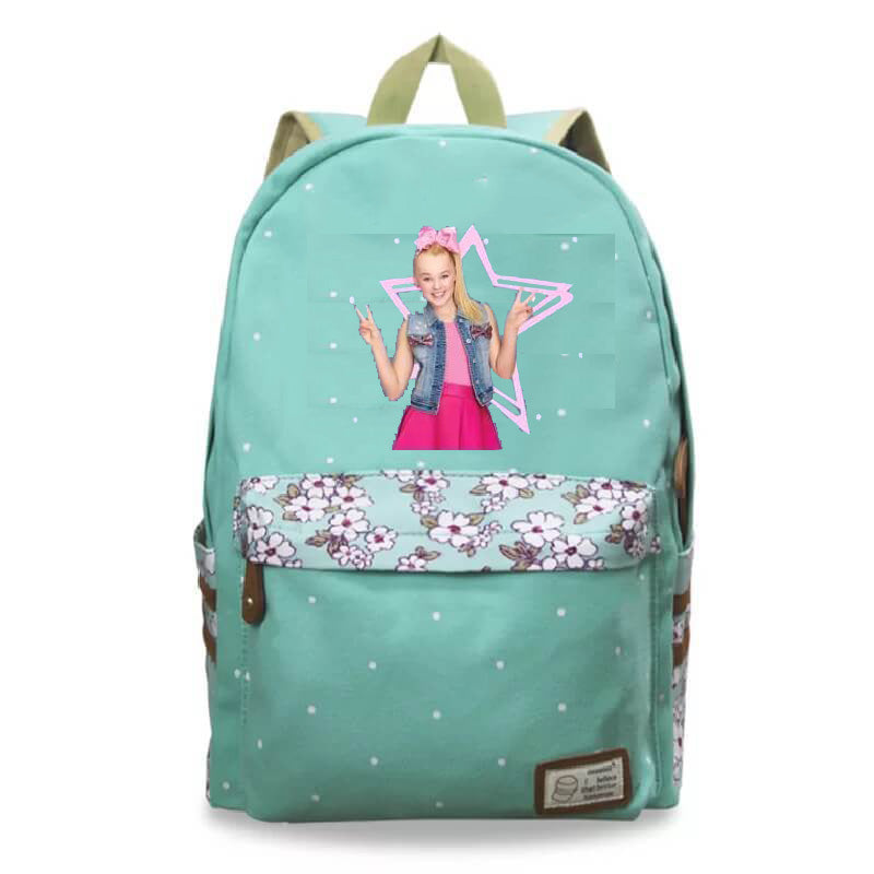 Superstar JoJo Siwa Fashion Canvas Travel Backpack School Bag