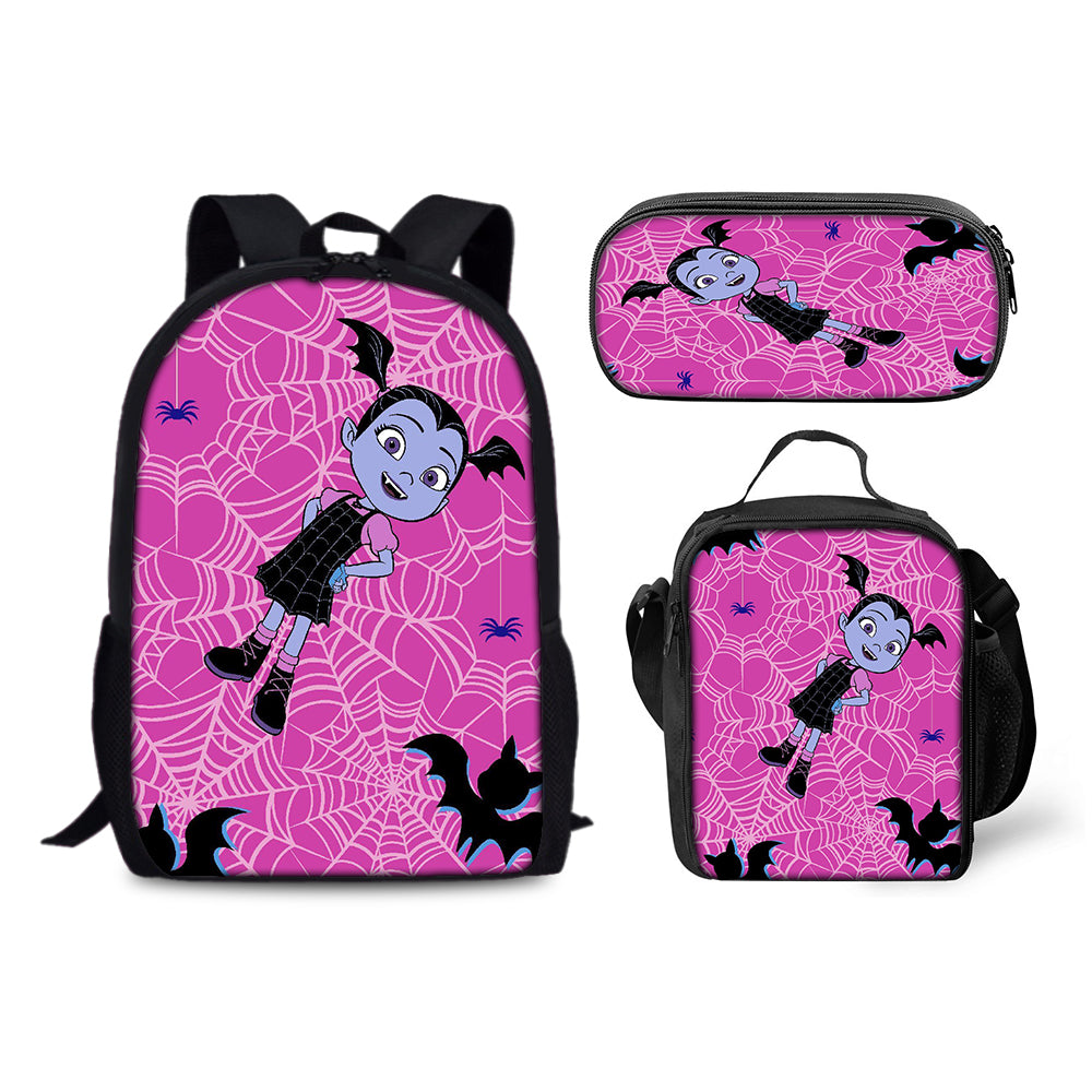 Vampirina Schoolbag Backpack Lunch Bag Pencil Case 3pcs Set Gift for Kids Students