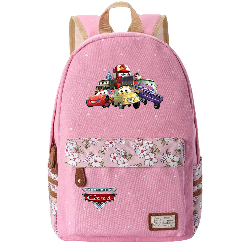 Cars Lightning Fashion Canvas Travel Backpack School Bag