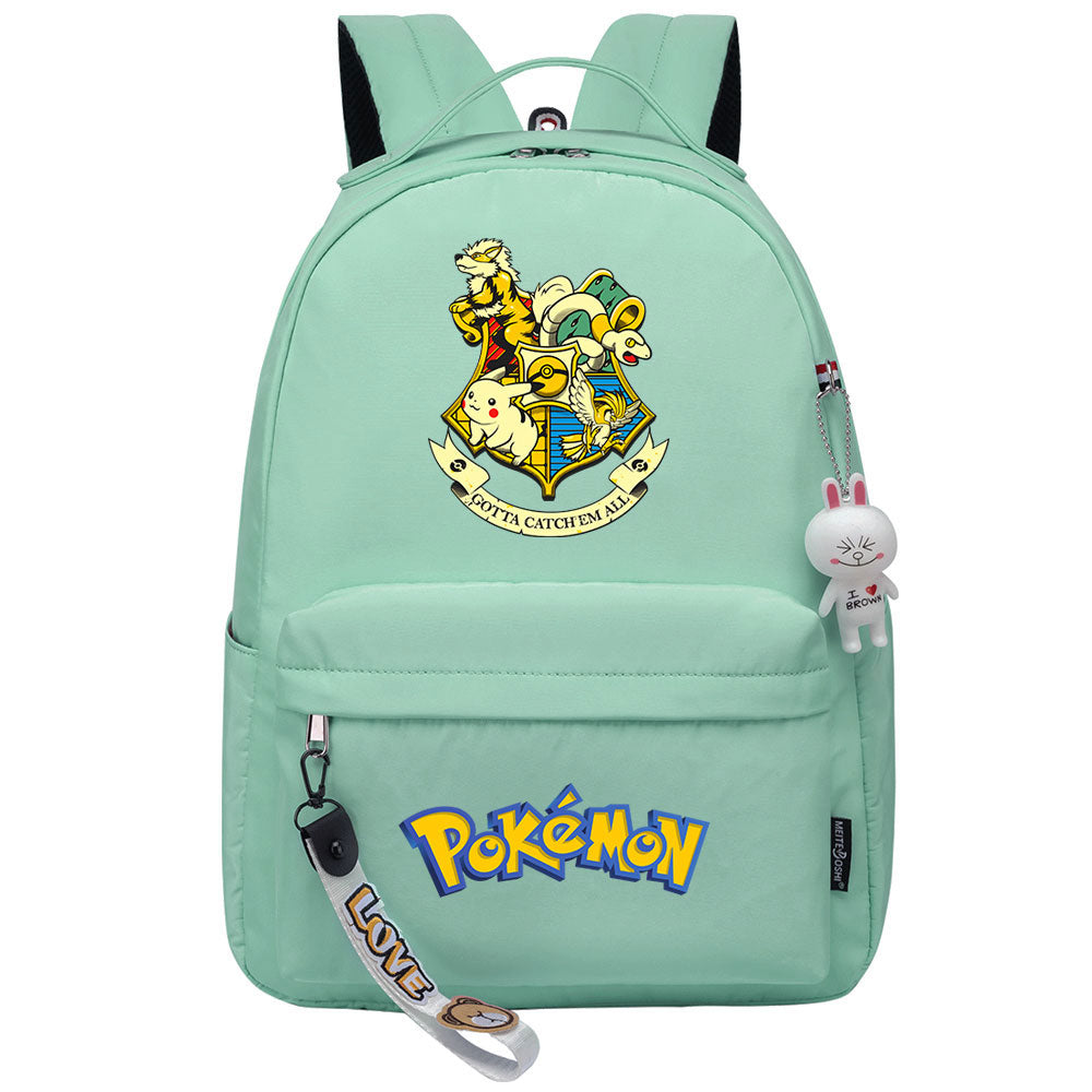 Pokemon Pikachu USB Charging Backpack Shoolbag Notebook Bag Gifts for Kids Students