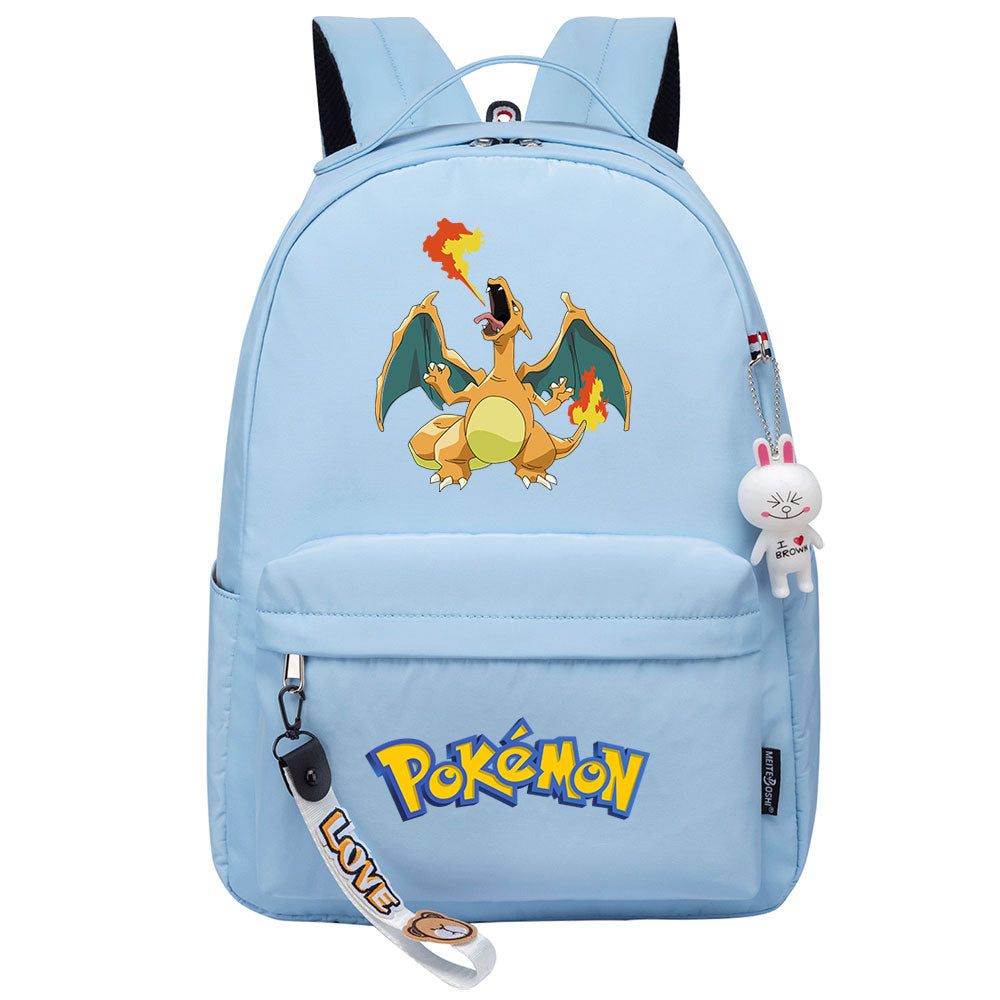 Pokemon Charizard Backpack Shoolbag Notebook Bag Gifts for Kids Students