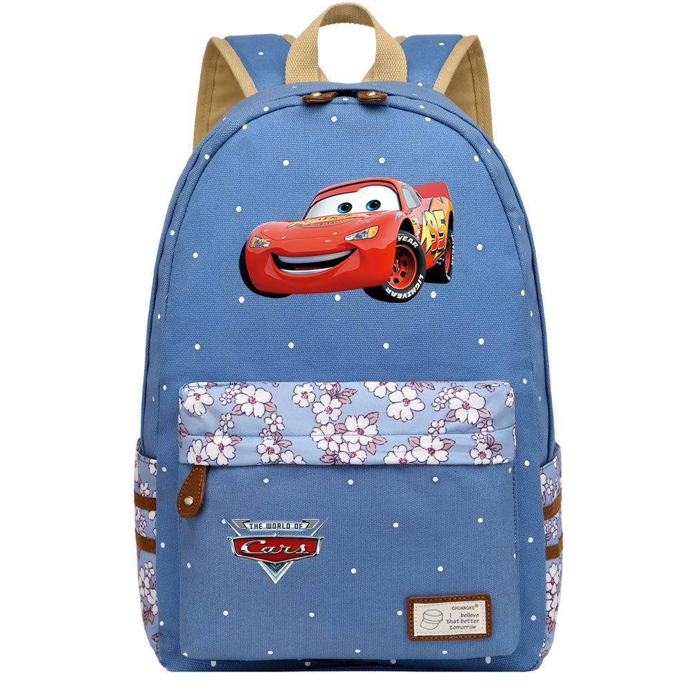 Cars Lightning Fashion Canvas Travel Backpack School Bag