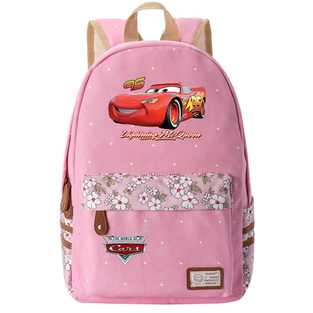 Cars Lightning Fashion Canvas Travel Backpack School Bag