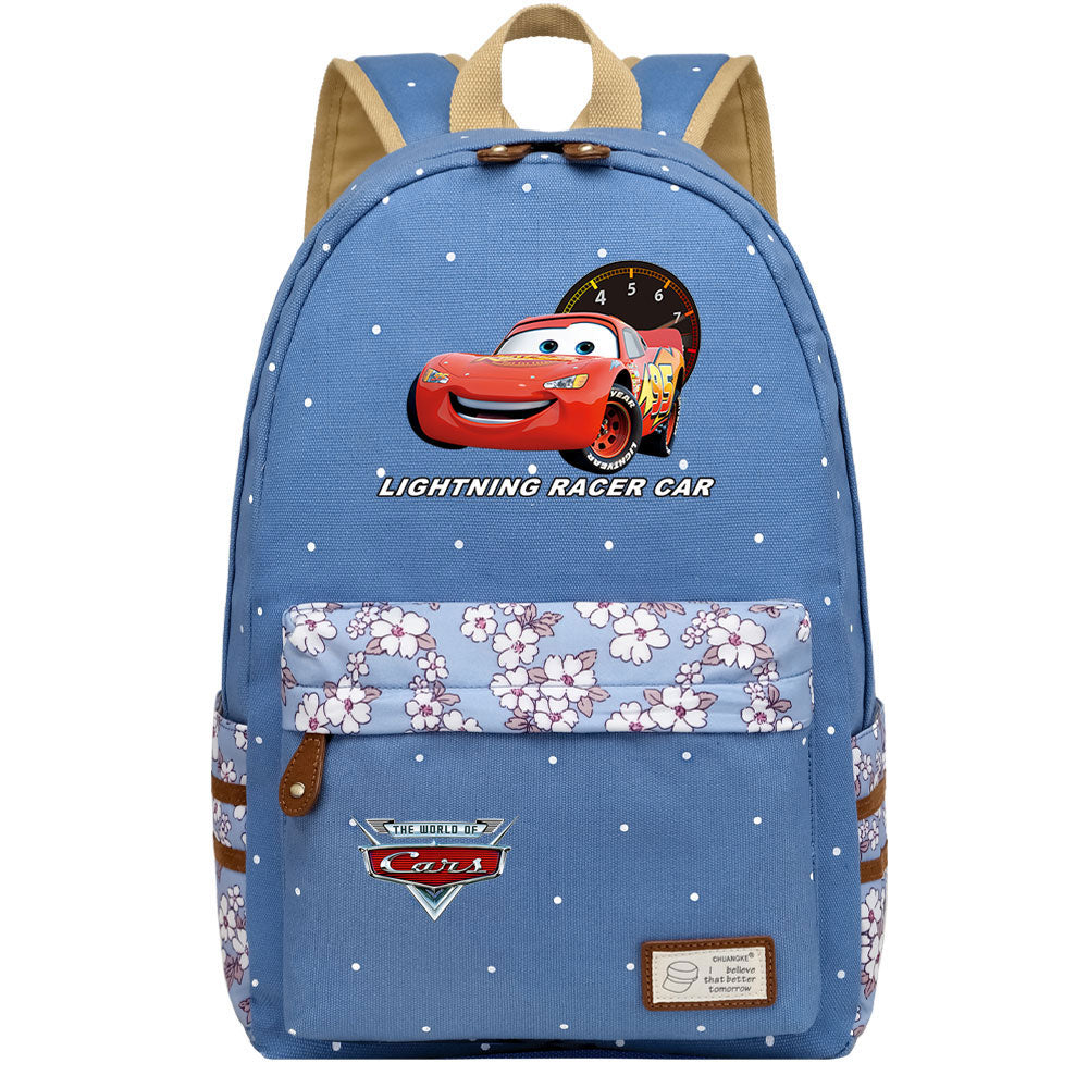 Cars Lightning Fashion Canvas Travel Backpack School Bag