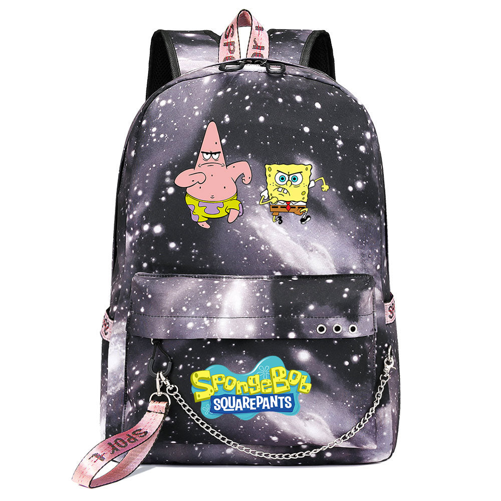 SpongeBob SquarePants  USB Charging Backpack Shoolbag Notebook Bag Gifts for Kids Students