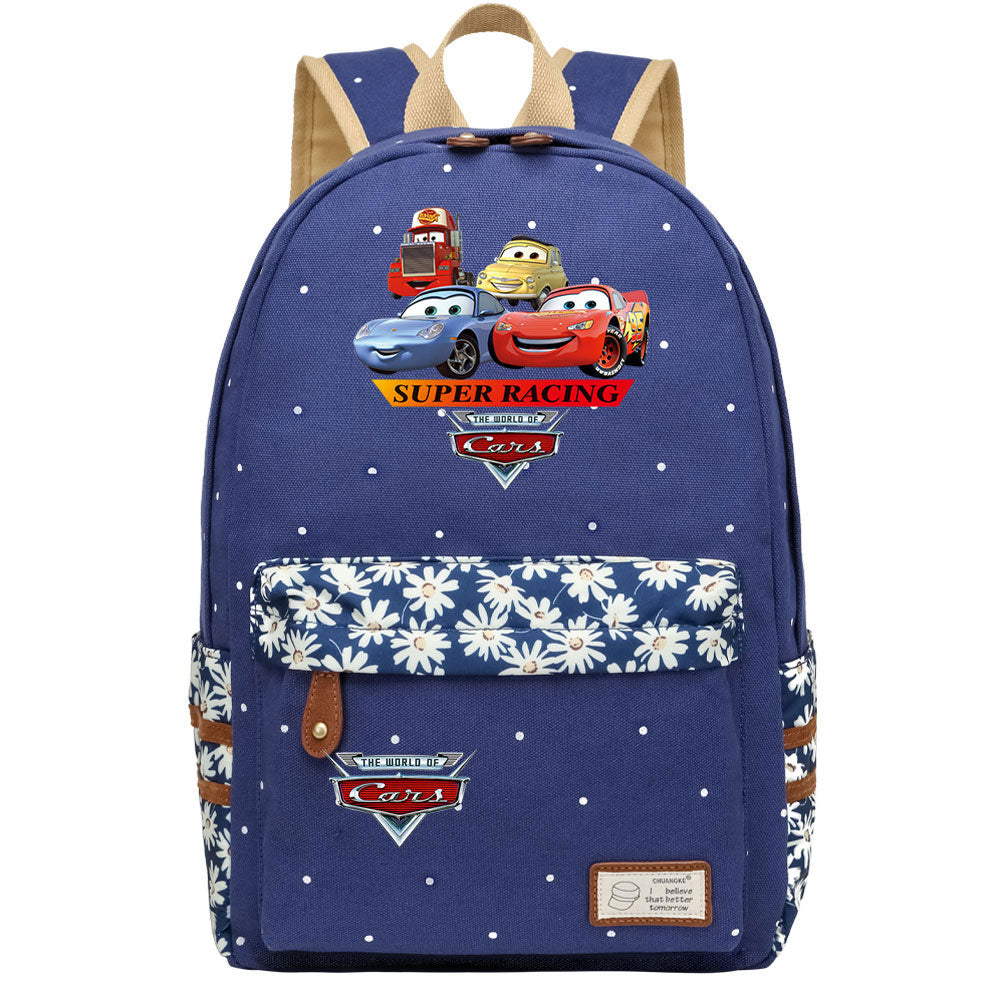 Cars Lightning Fashion Canvas Travel Backpack School Bag