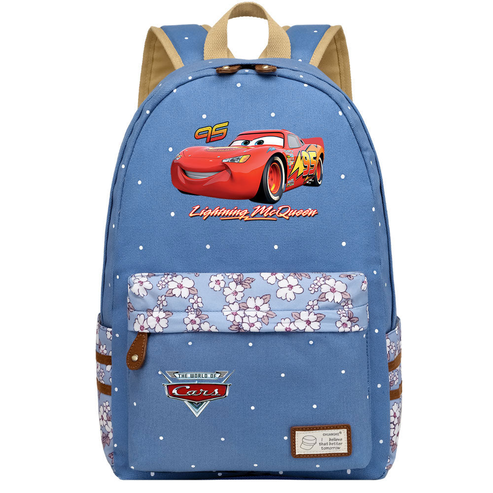 Cars Lightning Fashion Canvas Travel Backpack School Bag