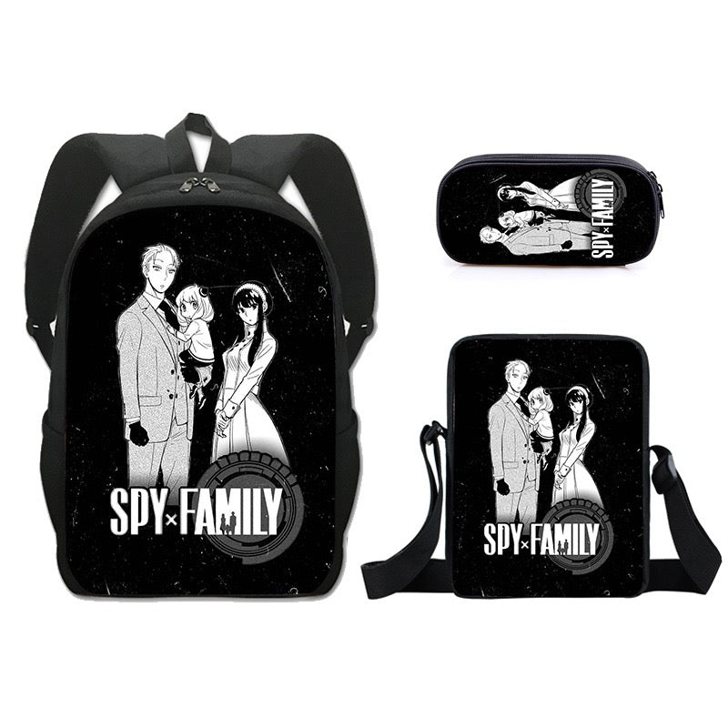 SPY×FAMILY Schoolbag Backpack Lunch Bag Pencil Case Set Gift for Kids Students