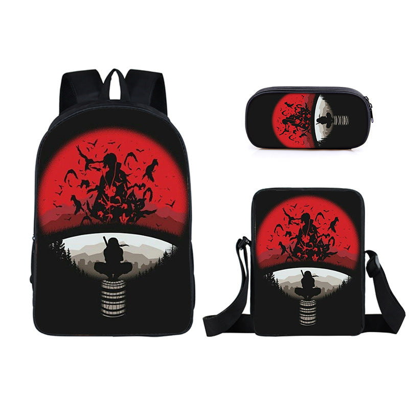 Naruto  Schoolbag Backpack Lunch Bag Pencil Case Set Gift for Kids Students