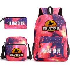 The Last of Us SchoolBag Backpack Shoulder Bag Book Pencil Bags  3pcs Set