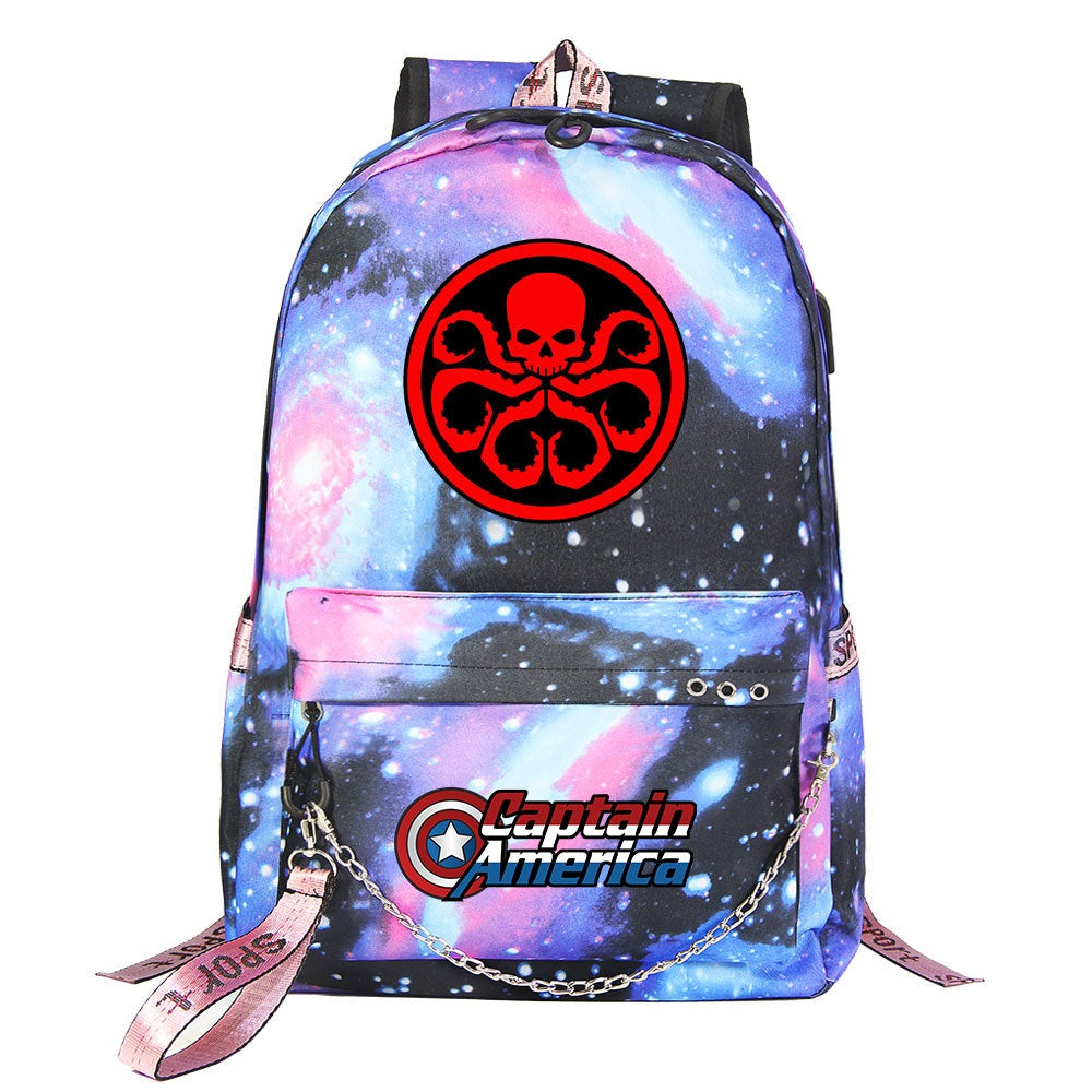 HYDRA Shool Bag Backpack USB Charging Students Notebook Bag for Kids Gifts