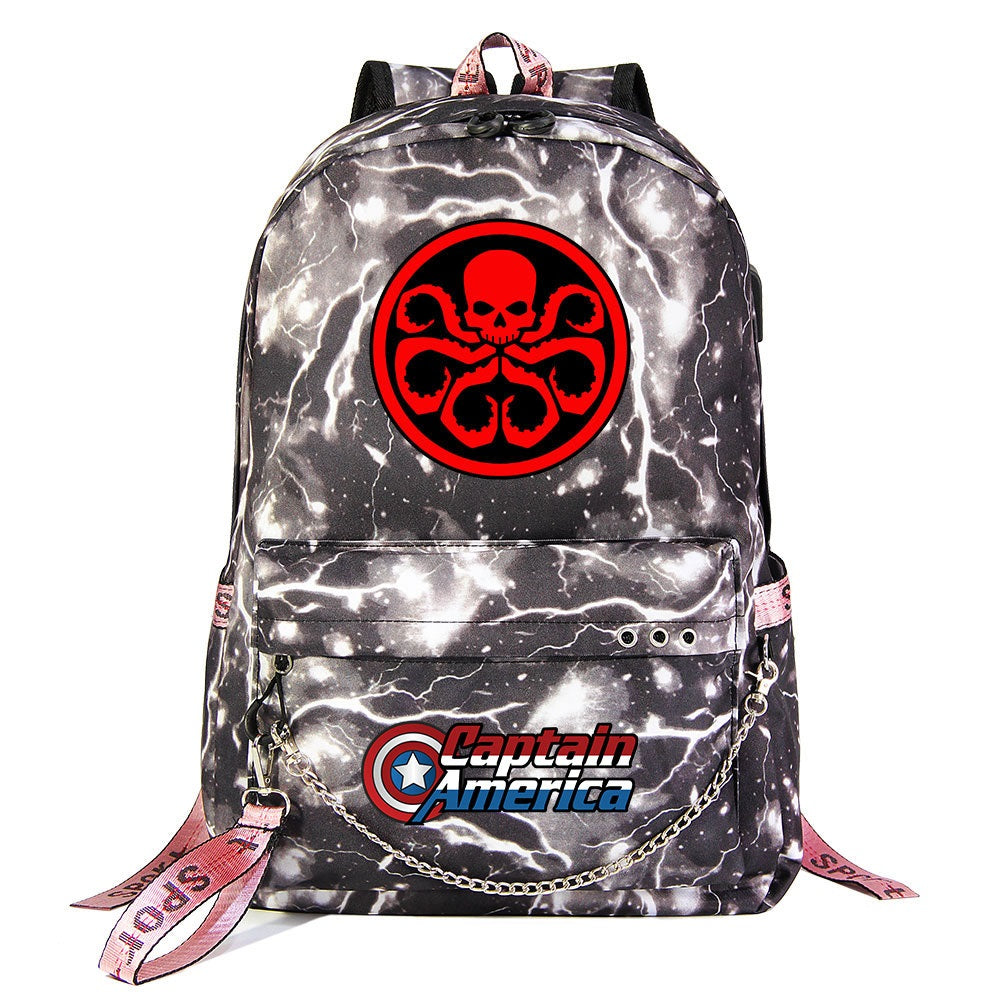 HYDRA Shool Bag Backpack USB Charging Students Notebook Bag for Kids Gifts