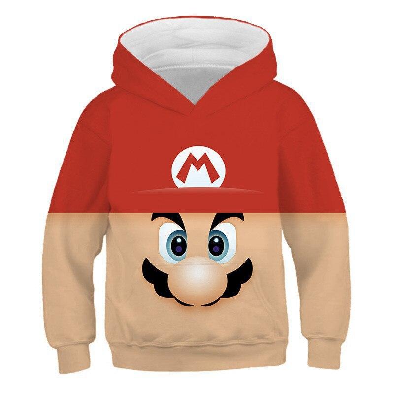 Super Mario #1 3D Printed Casual Hoodie Sweatshirt Sweater Unisex Hoody Coat for Kids