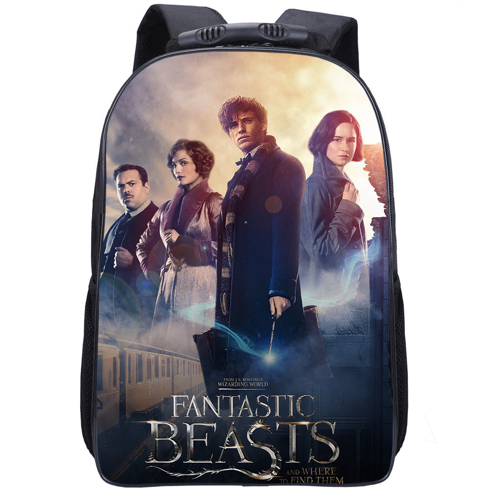 Fantastic Beasts Dumbledore Backpack School Sports Bag for Kids Boy Girl