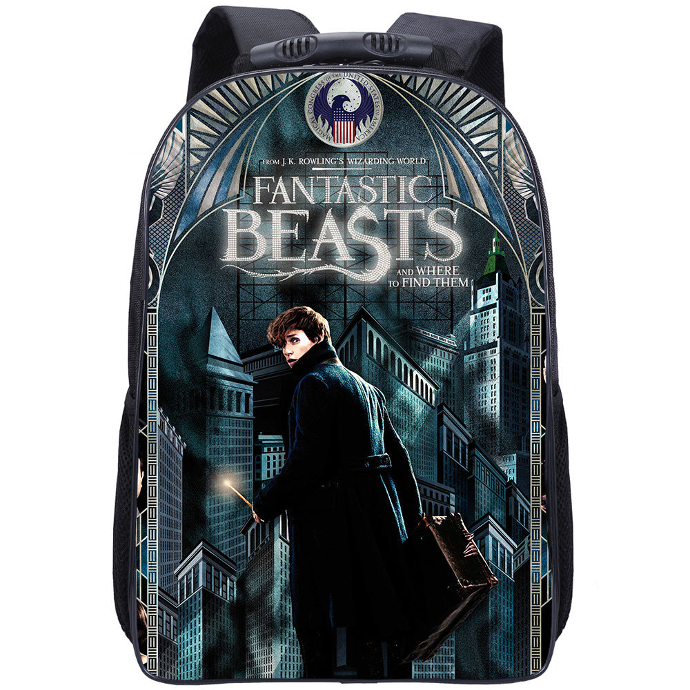 Fantastic Beasts Dumbledore Backpack School Sports Bag for Kids Boy Girl