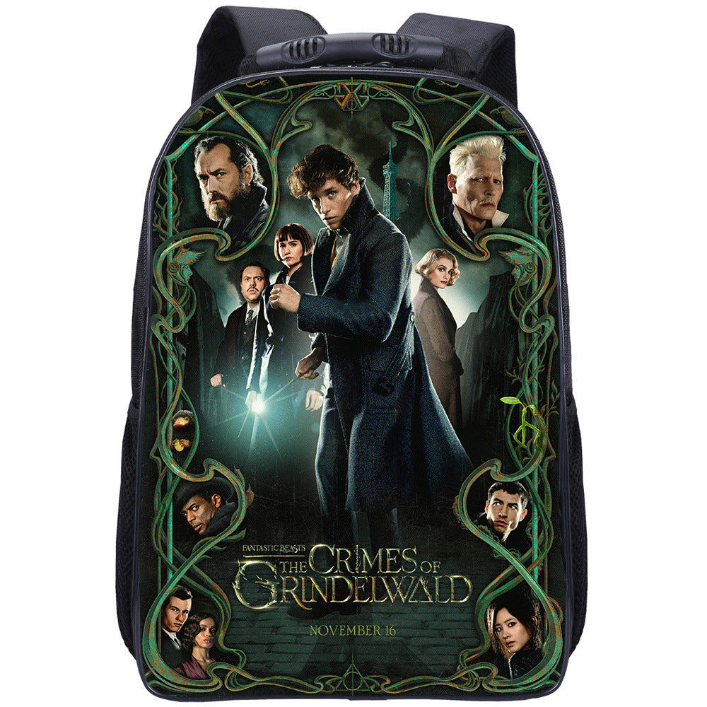 Fantastic Beasts Dumbledore Backpack School Sports Bag for Kids Boy Girl