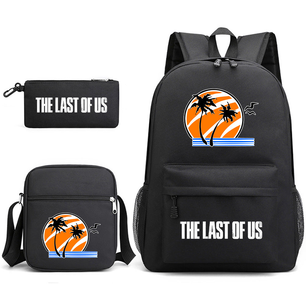 The Last of Us SchoolBag Backpack Shoulder Bag Book Pencil Bags  3pcs Set