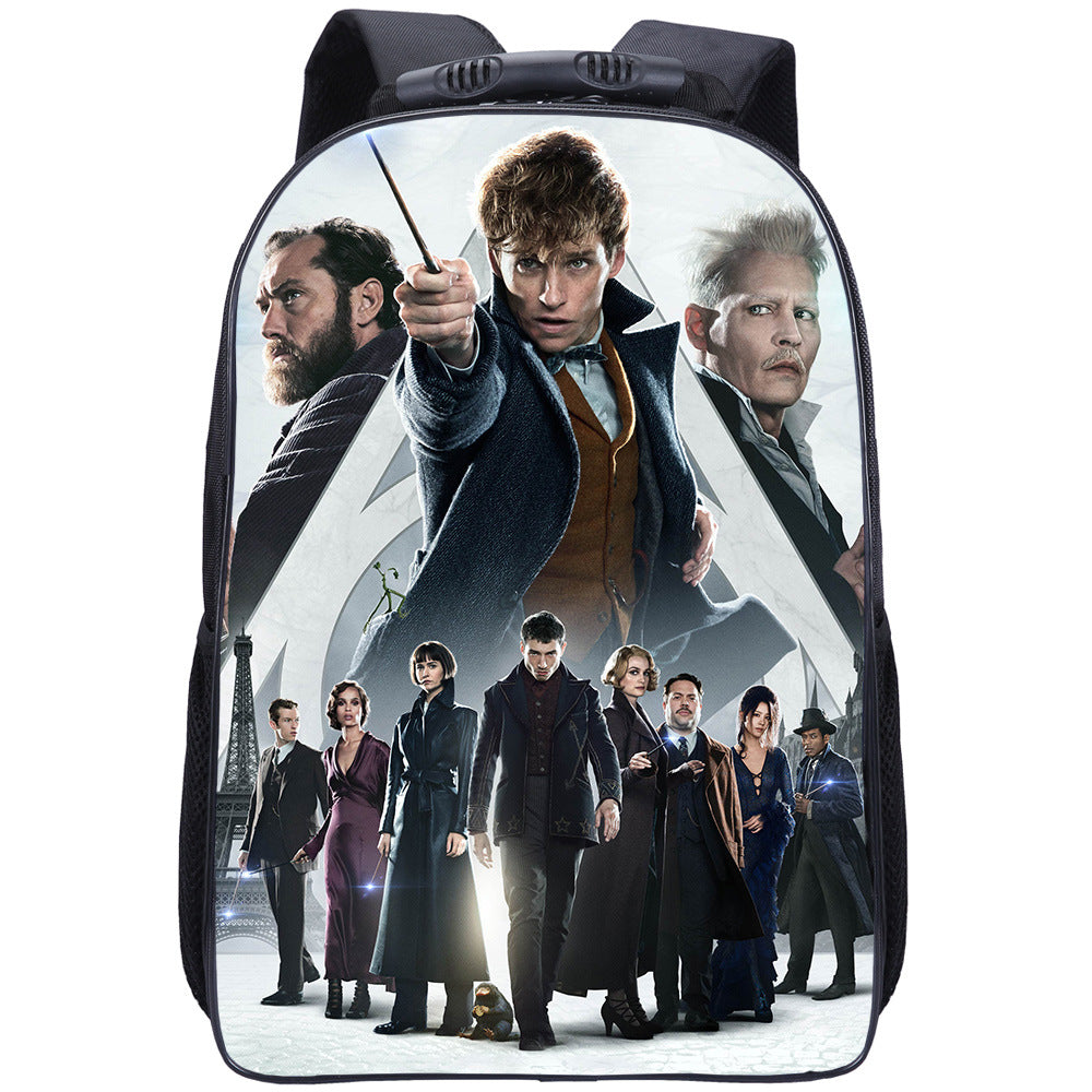 Fantastic Beasts Dumbledore Backpack School Sports Bag for Kids Boy Girl