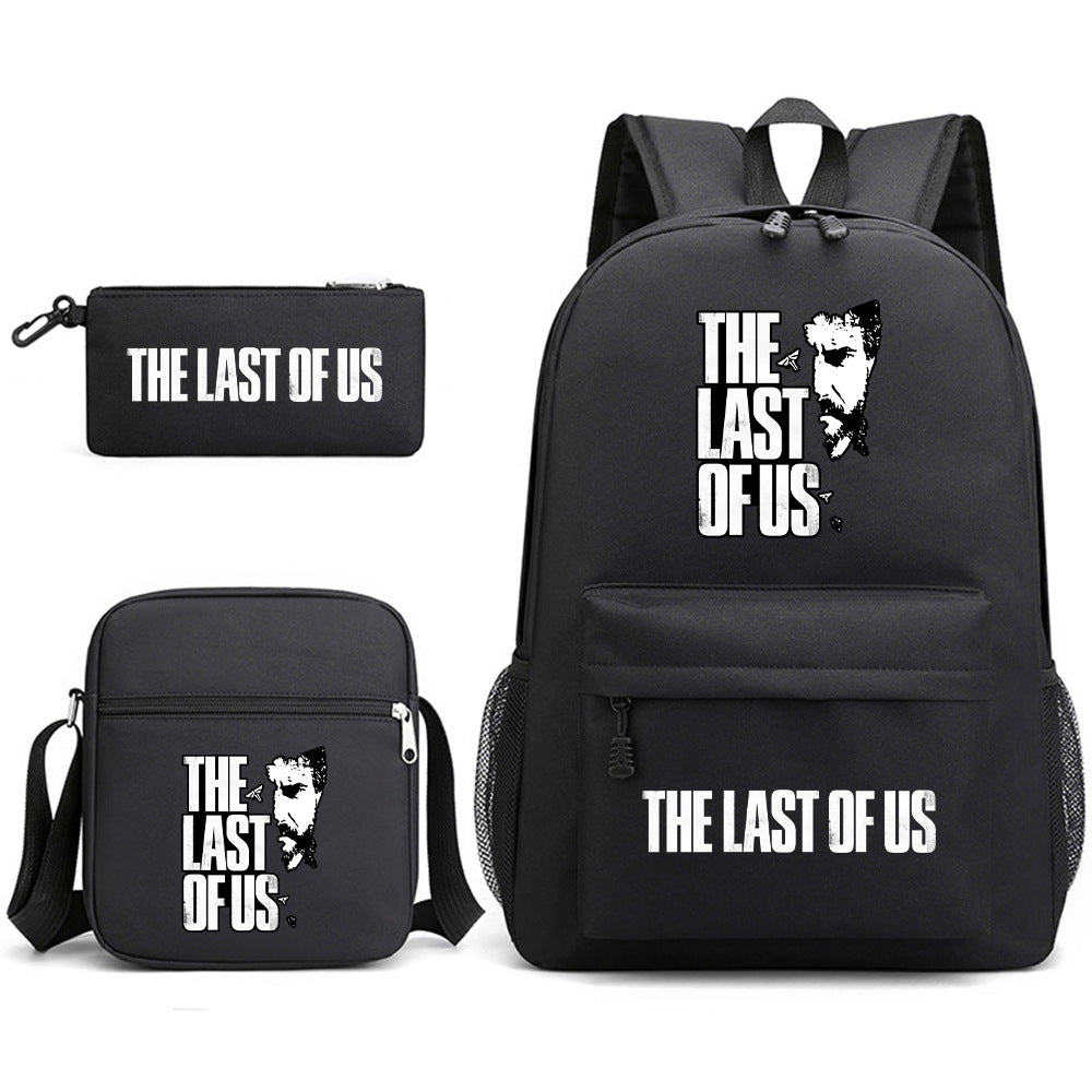 The Last of Us SchoolBag Backpack Shoulder Bag Book Pencil Bags  3pcs Set