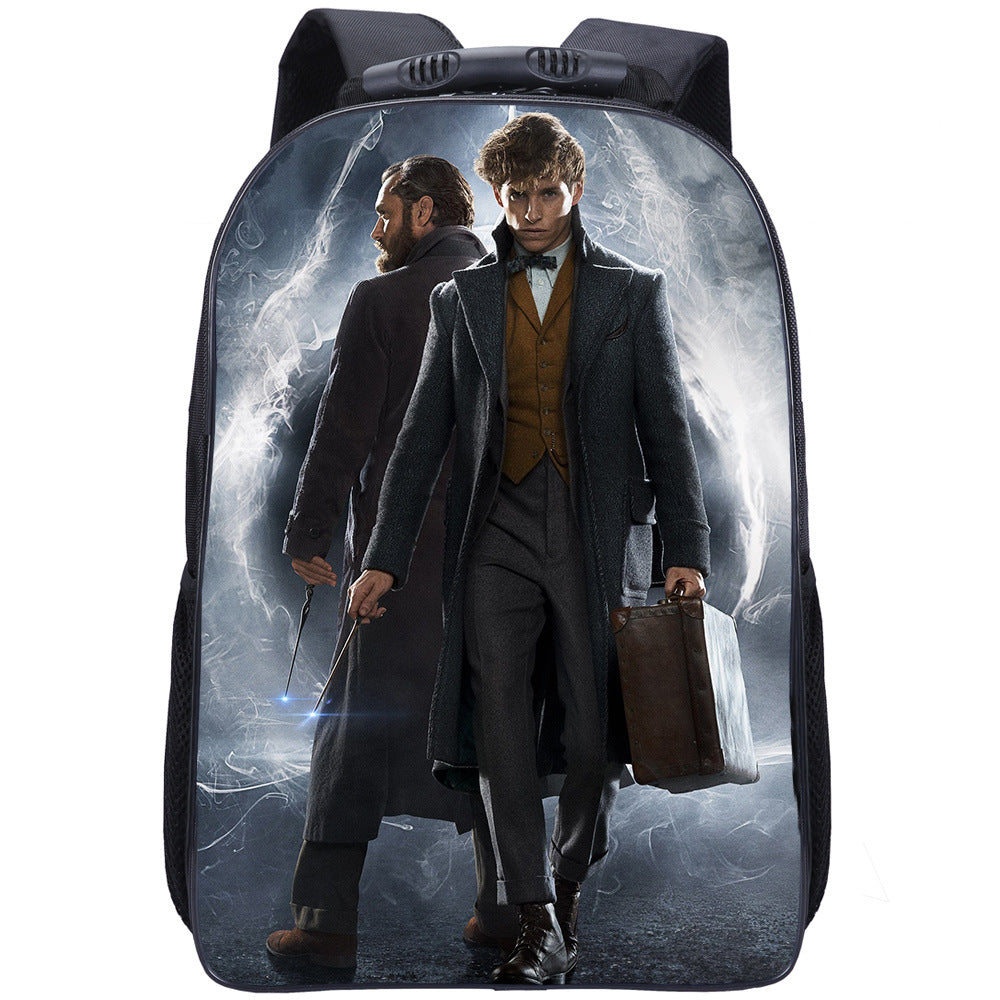 Fantastic Beasts Dumbledore Backpack School Sports Bag for Kids Boy Girl