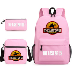 The Last of Us SchoolBag Backpack Shoulder Bag Book Pencil Bags  3pcs Set