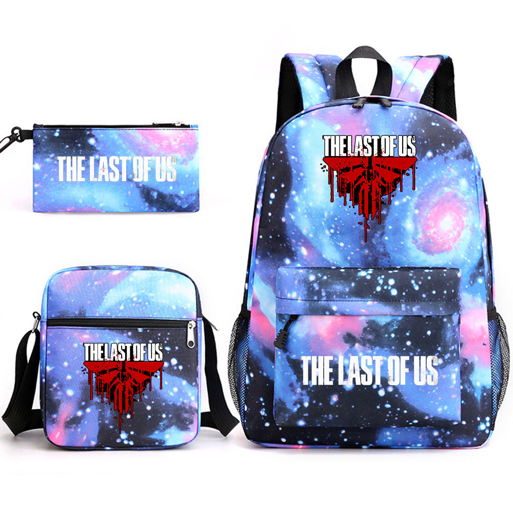 The Last of Us SchoolBag Backpack Shoulder Bag Book Pencil Bags  3pcs Set