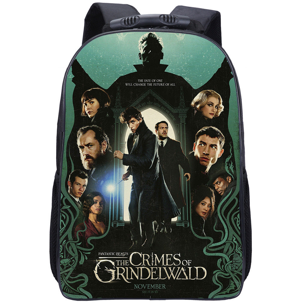 Fantastic Beasts Dumbledore Backpack School Sports Bag for Kids Boy Girl