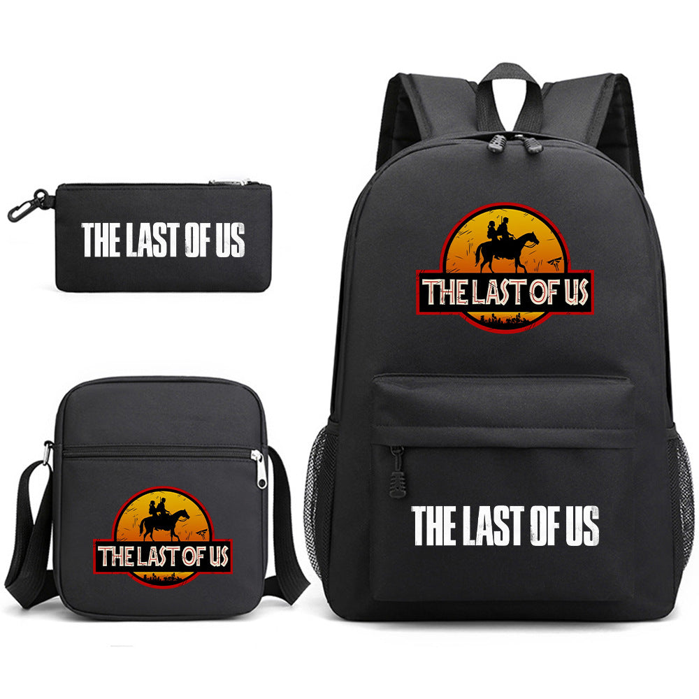 The Last of Us SchoolBag Backpack Shoulder Bag Book Pencil Bags  3pcs Set