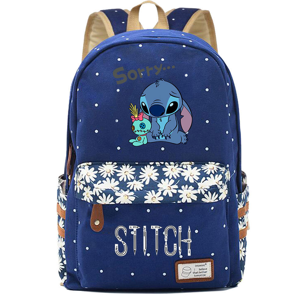 Stitch Fashion Canvas Travel Backpack School Bag