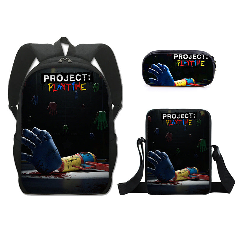 Project Playtime Boxy boo Schoolbag Backpack Lunch Bag Pencil Case 3pcs Set Gift for Kids Students