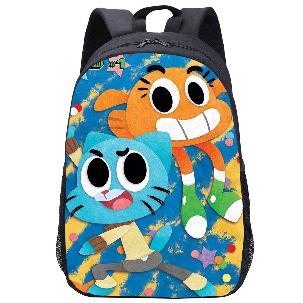 The Amazing World of Gumball  Backpack School Sports Bag for Kids Boy Girl