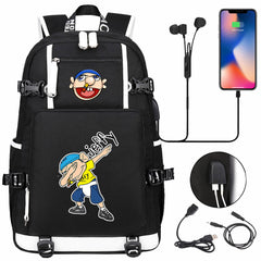 Jeffy USB Charging Backpack School NoteBook Laptop Travel Bags