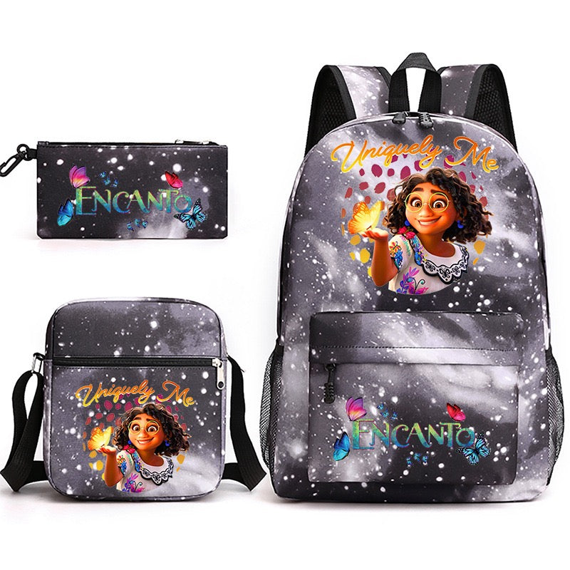 Encanto SchoolBag Backpack Shoulder Bag Book Pencil Bags  3pcs Set