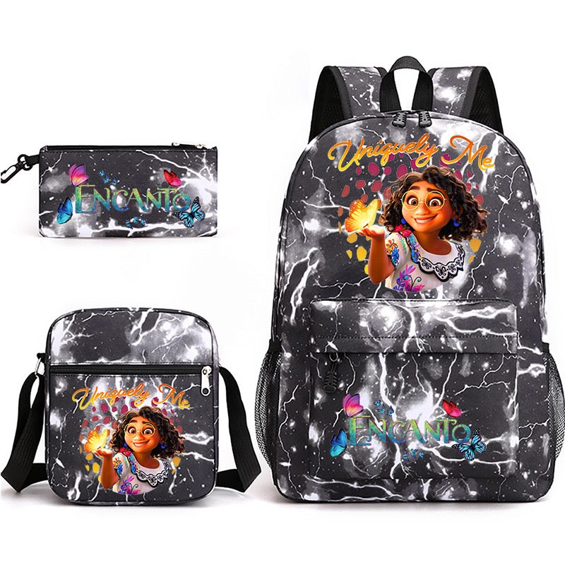 Encanto SchoolBag Backpack Shoulder Bag Book Pencil Bags  3pcs Set