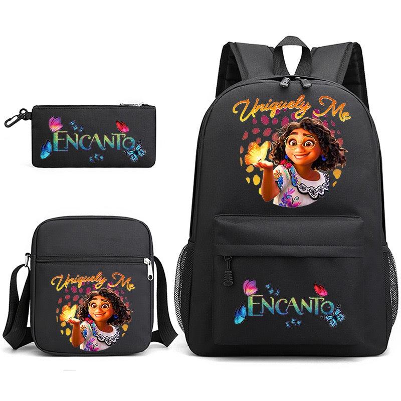 Encanto SchoolBag Backpack Shoulder Bag Book Pencil Bags  3pcs Set