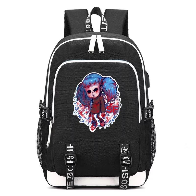 Game Sally Face Backpacks Kids School Bags Teenagers Backpack 16 Inch