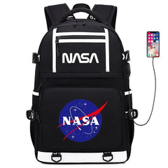 Space USB Charging Backpack School NoteBook Laptop Travel Bags