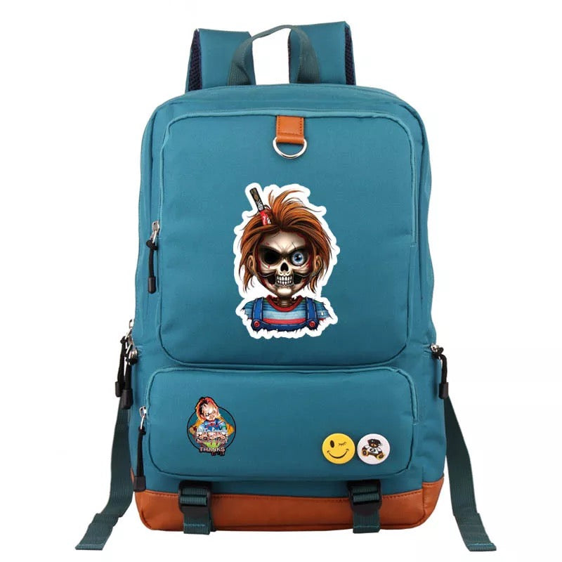 Child's Play Chucky #2 School Bag Water Proof Backpack NoteBook Laptop