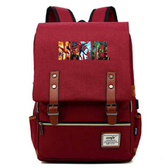 Marvel Superhero Cosplay Canvas Travel Backpack School Bag