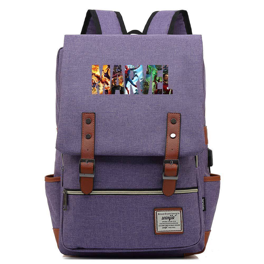 Marvel Superhero Cosplay Canvas Travel Backpack School Bag