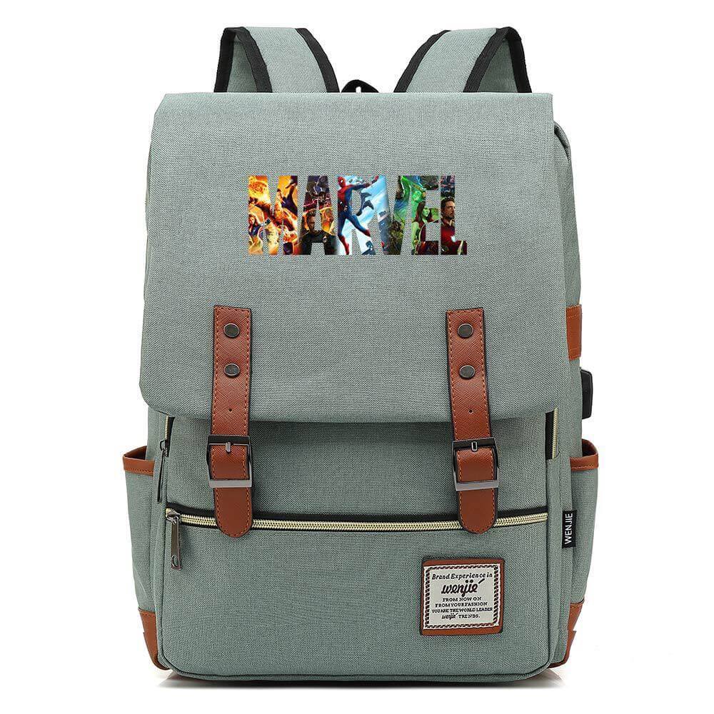 Marvel Superhero Cosplay Canvas Travel Backpack School Bag