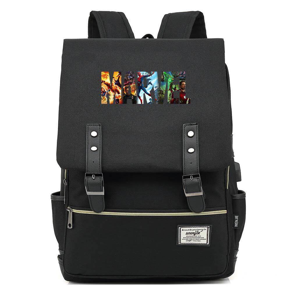 Marvel Superhero Cosplay Canvas Travel Backpack School Bag